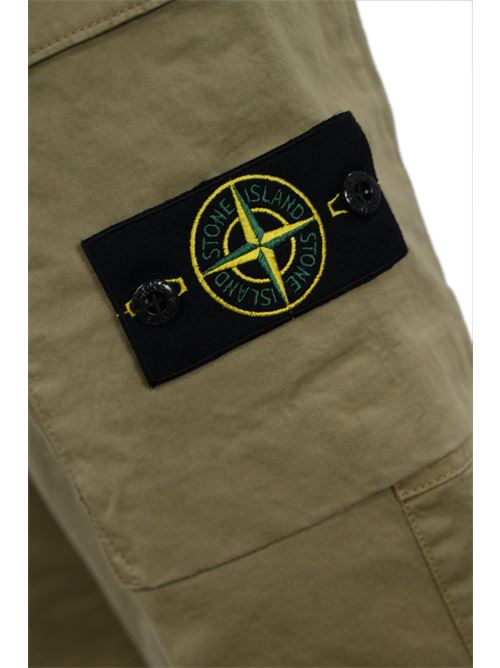 Pantalone cargo 31314 in satin Biscuit STONE ISLAND | 811531314V0094